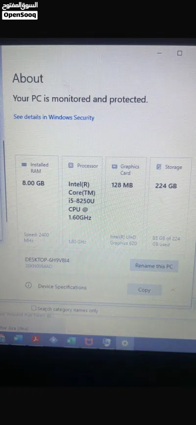 Lenovo Laptop ThinkPad E580-Core i5 / لينوفو ثينك باد للبيع 8GB 3