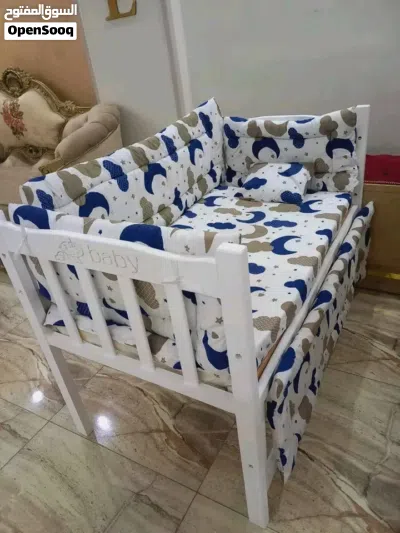 سرير بيبي خشب 3