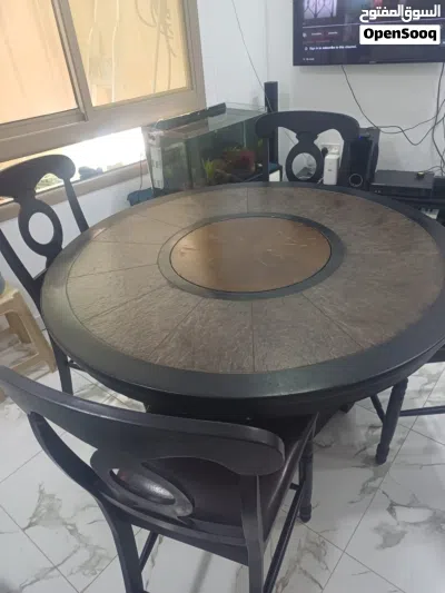 used good condition Dining table with 4 chairs 3
