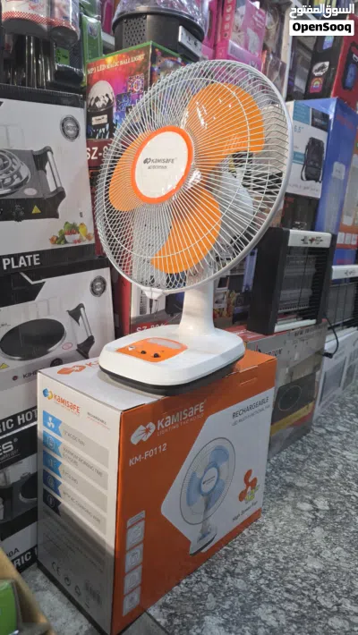 مروحة كامي سيف (KM-F0112) قابلة للشحن سرعة عالية وجودة ممتازة. 2