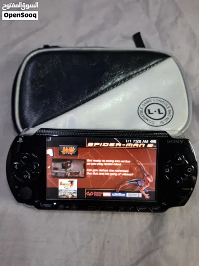 PSP SONY P1000 MODEL.BLACK COLOR 4GB SD CARD WITH 25 GAMES 3