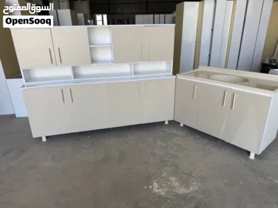 كاونترات خشب mdf مترين مع ملحق مترين وسنك مرمر قياس مترو20 4