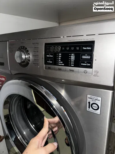LG Front Load Washing Machine - 7kg, Silver (Used) 3