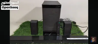 Sony 5.1 sound bar with subwoofer with 2 surround speakers remote 3