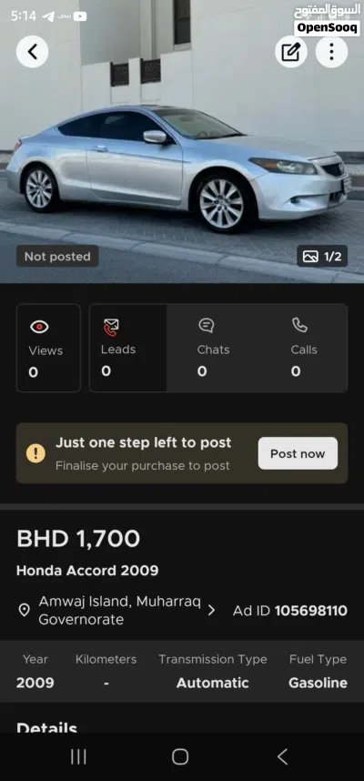 Honda Accord EX-L V6 3