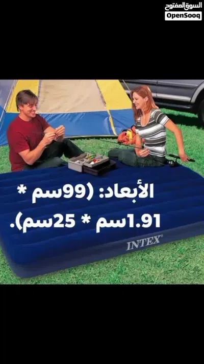 فرشة نفخ انتكس حجم مفرد وربع المقاس عرض 99سم وطول 1.91 سم للضيوف و للرحلات . 3