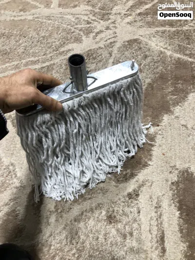 متوفر مماسح ارض حبل قطن اصلي جسر حديد ثقيله حجم كبير جامبو باقي 5 سعر وحده 3 دنانير 2