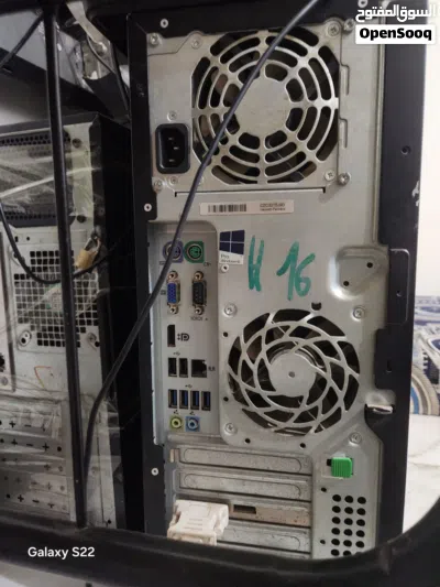 جهاز HP core i5 الرام 16 كرت شاشه خارجي 1 جيجا هارد سامسونج ssd 128 وهارد HDD 512 يدعم جرافيكس 2