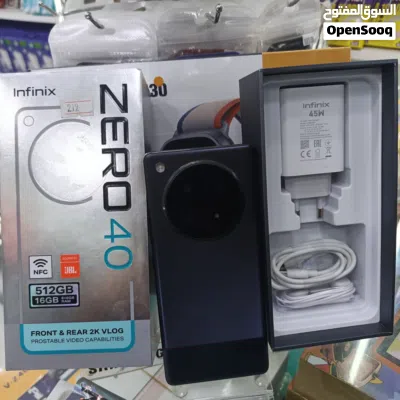 جهاز جديد بالكرتونة 512g 16ram انفنكس zero 40 متوفر توصيل وهدايا 2