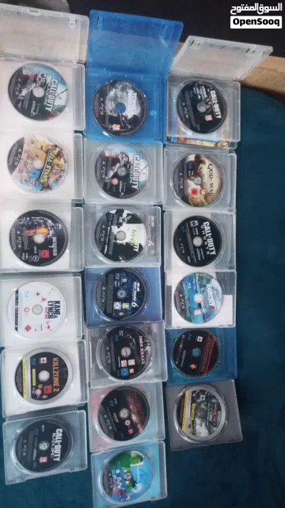 سيديات PS3 بحاله الوكاله فش ولا اي شخط مأثر فيهم اغلبهم جداد وبلمعوا 2