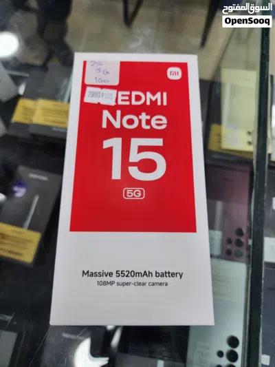 ريدمي Note 15 5G بحالة الجديد بسعر مميز جدا 2