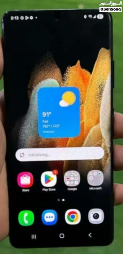 للبيع جهاز Samsung Galaxy S21 Ultra نسخة أمريكية، سعة 128 جيجا، 12 جيجا رام، الاستخدام بنات خفيف جد 2