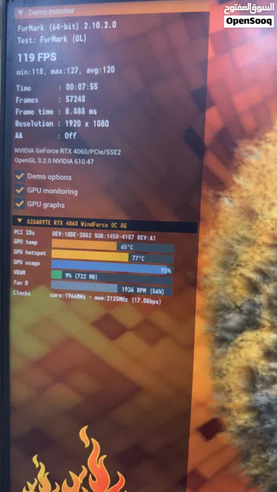 كيس تجميعه خاص ب الالعاب بكارت RTX 4060 وقطع كله براندات اقره الوصف كامل 4