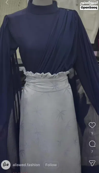 فستان فخم كحلي 2