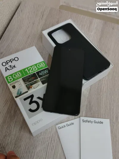 هاتف للبيع مستعمل ممتاز oppo a3x باللون الخمري المائل للتوتي مع الكرتونه والشاحن الاصلي وكفر 2