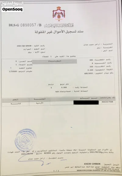 أرض في جنوب عمان للبيع 2