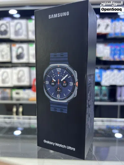 Samsung (watch Ultra) موديل (2025) متوفرة جديدة باللون ازرق تيتانيوم المميز حبة واحدة فــقــطــ 2