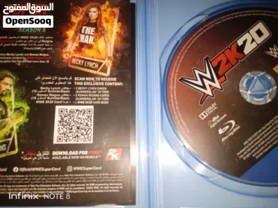 شريط wwe2K20 مستعمل بحاله ممتازه 2