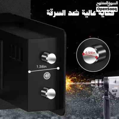 خزنة أمان رقمية مع قفل بلوحة مفاتيح رقمية للمنزل والمكتب 17 × 17 × 23 سم بضمان عام 3
