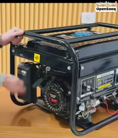 مولد بنزين 5500W حقيقي فعلي 5.5 كيلو تشغيل مفتاح و منويلا حديد متين 3