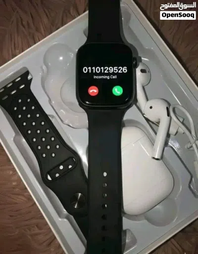 الساعة الذكية المميزة موديل W26 Pro Max مع سماعة بلوتوث هدية 4