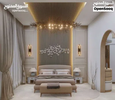 فيلا 3 ادوار نظام مناسيب نظيفة كبيرة خدمية للشركات حي دمشق 3
