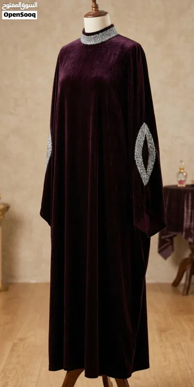 قفطان مغربي عدد 2 و فستان فراشة خمري عدد 1 3