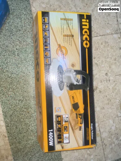 بوليش سيارات INGCO 1400W جديد بالكرتونة مع جميع الملحقات 3