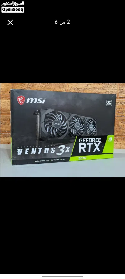 كرت شاشة Nvidia RTX 3070 VENTUS 3X 8G 4