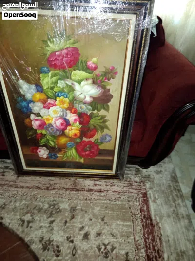 لوحة رسم سكين زيتي يدوي على قماش كانفاس جديدة الطول 109 والعرض 77 3