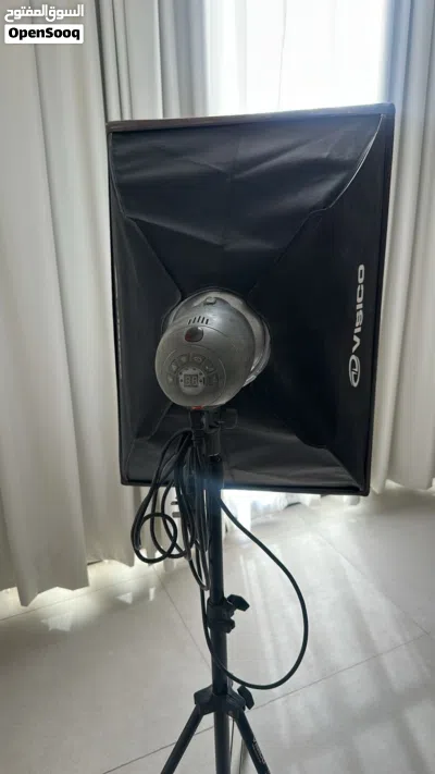للبيع عدد 2 فلاش استوديو Visico مع Softbox وحامل إضاءة 3