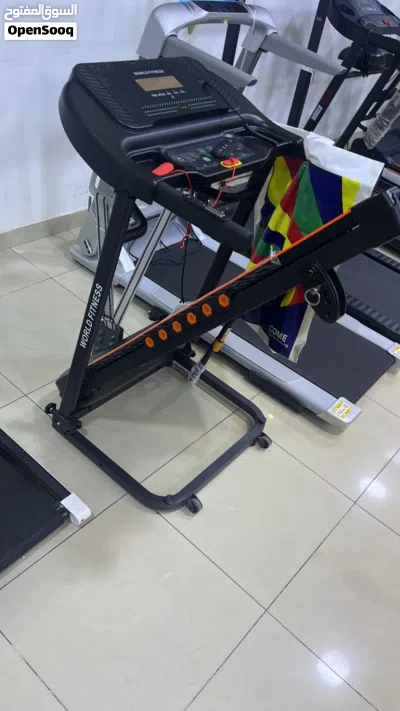 جهاز سير رياضي الركض الكهربائي كفاله سنه توصيل مجاني لعمان رجاج هديه زيت تويست ودامبلز توصيل ومشد 2