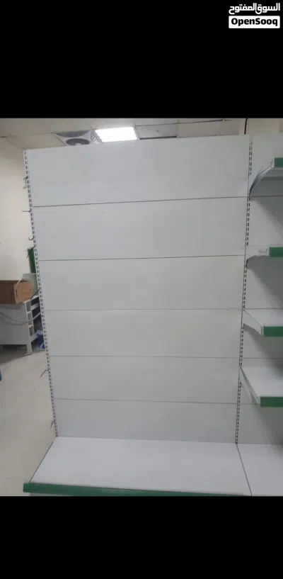 شلفات سوبر ماركت درجه اولئ 6 حبات دبل و2 سنجل مع مال فواكه عدد 2 واستاندات سيبس وعلاقات كماليات 5 4