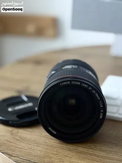 CANON LENS EF 24-70MM F/2.8 US with protector lens filter 2
