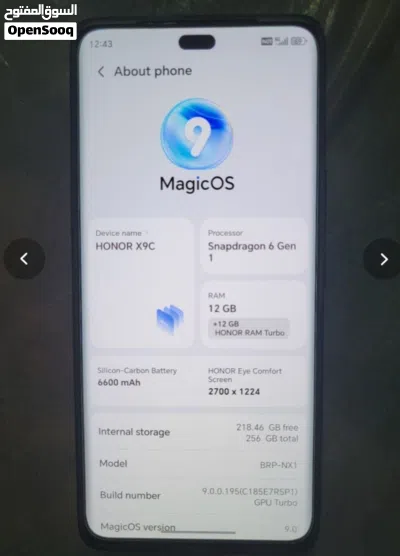 Honor x9c like new 2