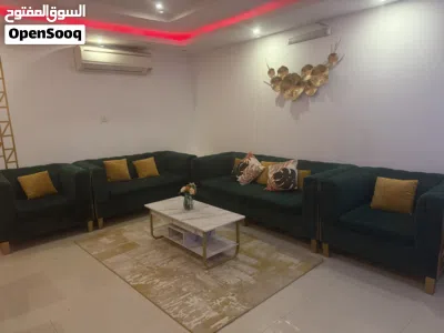 طقم جلوس اخضر مستعمل 3