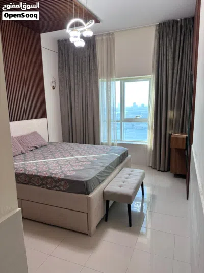 للبيع غرفتين وصالة Sea View كاملة بأبراج اللؤلؤة عجمان موقف + أثاث 460,000 درهم فقط 4