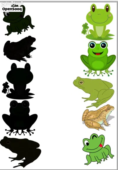 كتاب توصيل. الظل بالنور تلوين تنظيم مهارات pdf. matching shadows. fun activities for kids 3