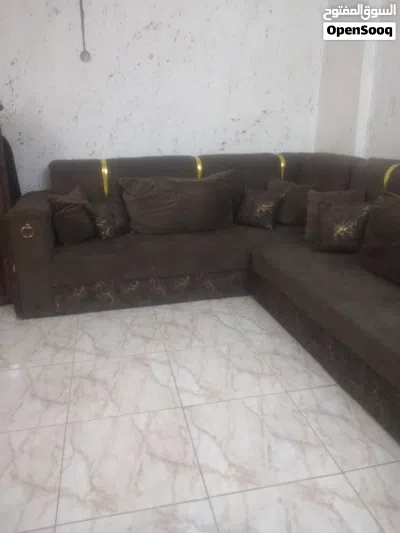 طقم كورنر لون بني 9مقاعد 3
