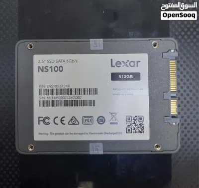 الهاردات المستعملة الاصلية والمضمونة SSD 256GB Samsung.Lexar+512GB Micron 3
