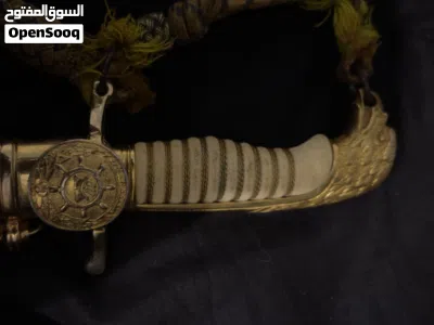 خنجر (سيف قصير) تشريفي نادر لضباط القوات البحرية الليبية 3
