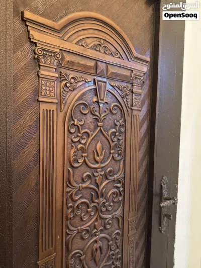 باب خارجي حديد بني 3