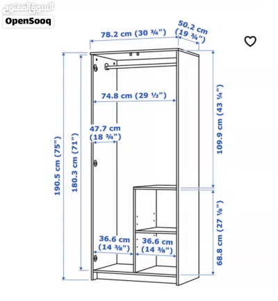 White ikea closet 3
