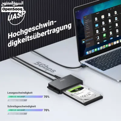 محول الهاردات من UGREEN.. المنقذ اللي يخليك تربط 3 هاردات بوقت واحد (SATA + 2 IDE) على لابتوبك 2