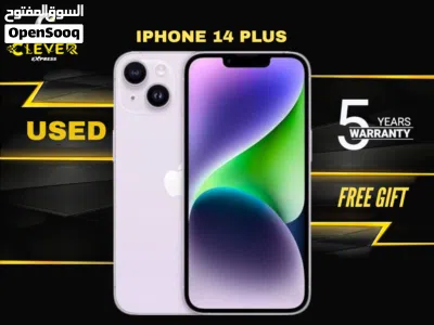 مستعمل بحالة الجديد ايفون 14 بلس بافضل سعر//IPHONE 14 PLUS (128GB) USED 3