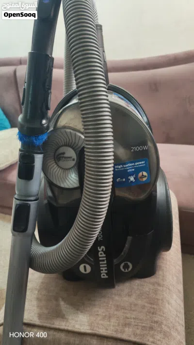 مكنسة كهربائية باور برو اكسبرت ماركة فيليبس بقوة 2100 واط شغالة 100٪ Phillips vacuum cleaner 2100W 2