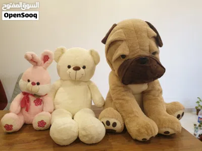 plush toys, bear, dogs, rabbt and more دبادیب....Cute Girls' Dolls - Like New & Excellent Condition 3