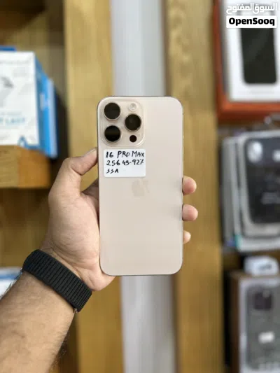 iPhone 16 Pro Max 256Gb Desert Titanium Used Arabic version battery health 92% clean condition 4
