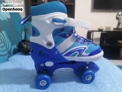 سكيت أطفال لون ازرق وابيض للبيع 4