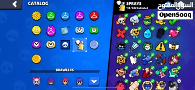 حساب براول ستارز brawl stars 2020 12 ألف كأس مع كم pin نادر وسكنات وابطال كثار 4